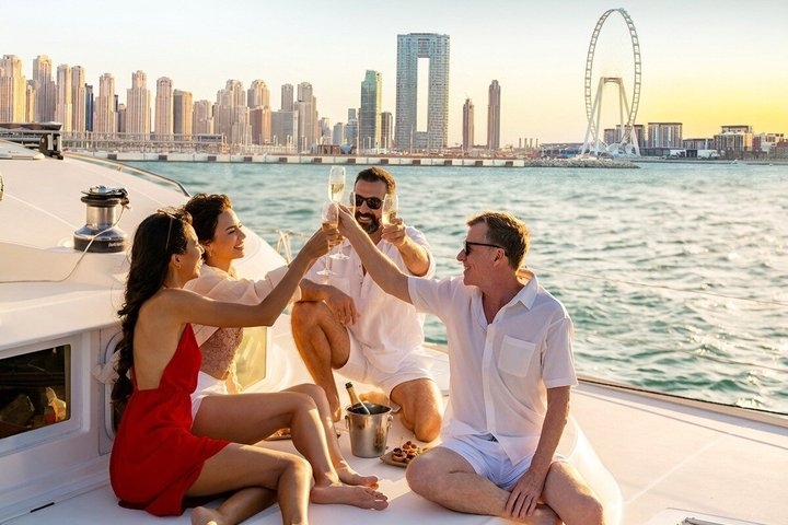 Dubai Marina: Luxury Sunset Yacht Tour with Light Bites and Drink - Photo 1 of 13